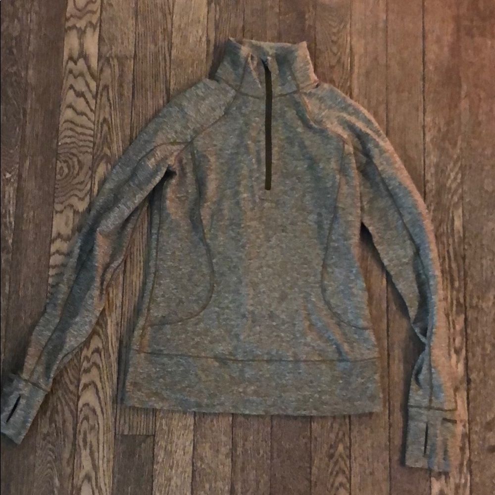 LULULEMON OLIVE GREEN HALF ZIP